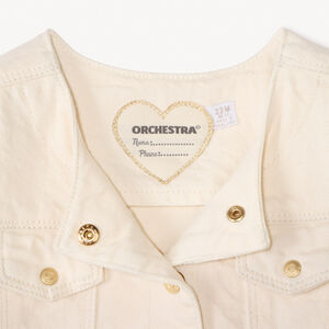 Chaqueta vaquera con botones para bebé niña 