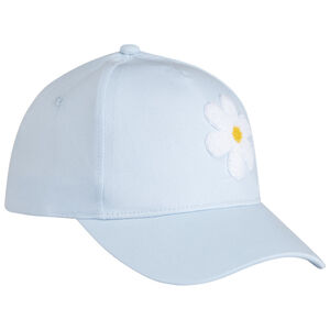 Gorra con parche de flor efecto bucles 3D para niña 