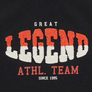 Camiseta de manga larga con parches de rizo 3D para niño 