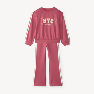 Conjunto de chándal para niña con estampado fantasía brillante. 
