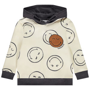 Sudadera de felpa con estampado SmileyWorld efecto color block para niño 