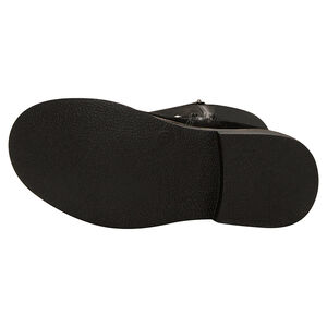 Botas altas de ante sintético con tira con tachuelas 