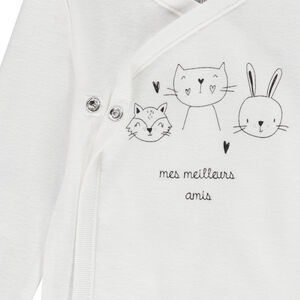 Pack de 3 bodies de manga larga para bebé con diferentes aperturas según la edad. 