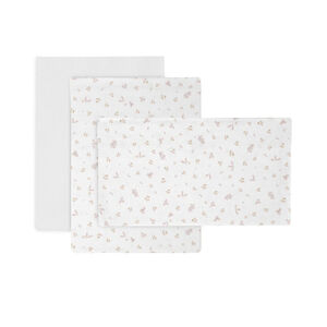 Juego de sábanas 3 piezas para Maxicuna de 70 Plumeti Rosa 