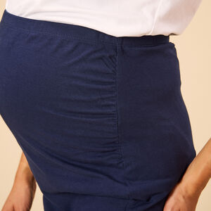 Falda larga de embarazo con abertura 