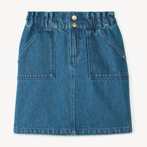 Falda corta de denim para niña 