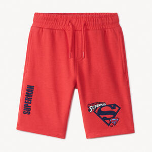Bermuda de felpa lisa Superman Warner para niño 