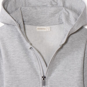 Sudadera con capucha de felpa lisa para niño 