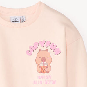 Sudadera de felpa niña capybara 
