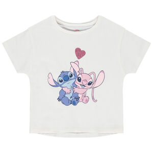 Camiseta de manga corta Stitch y Angel Disney para niña Main Camiseta de manga corta Stitch y Angel Disney para niña