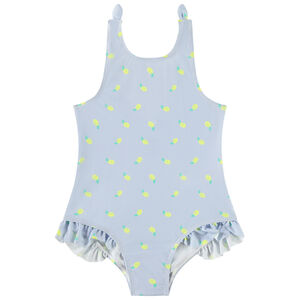 Bañador de una pieza a rayas y estampado de limón para niña  Main Bañador de una pieza a rayas y estampado de limón para niña