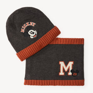 Conjunto de gorro + bufanda para niño Mickey 
