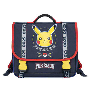 Mochila infantil Pokémon Pikachu 38cm – azul y rojo 