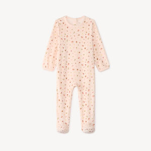 Dors bien de terciopelo con chaleco para niña (acabados diferentes según la edad) 