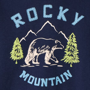 Sudadera de felpa lisa con estampado y puff print fantasía para niño 