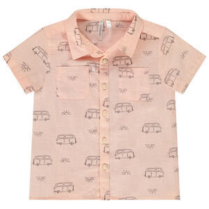 Camiseta de manga corta de algodón con estampado de Vans para bebé niño 