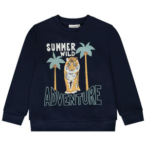 Sudadera de felpa lisa motivo fantasía para niño 