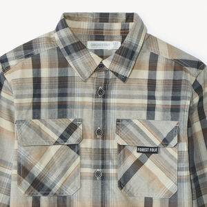 Camisa de cuadros de manga larga niño 