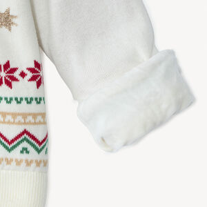 Jersey de manga larga con forro y motivos de Navidad Minnie Disney para niña 