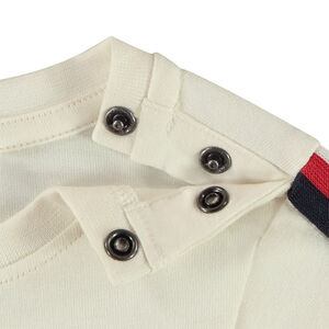 Camiseta de manga larga con parche de dinosaurio para bebé niño 