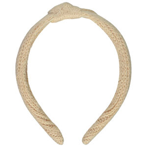 Diadema de punto efecto anudado para niña 