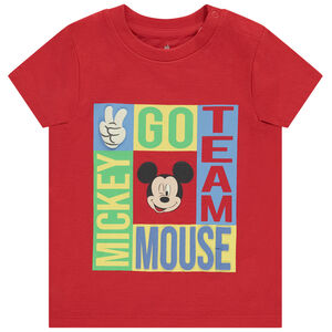 Camiseta de manga corta estampada de Mickey Disney para bebé niño 