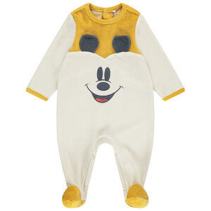 Dors-bien en velours ottoman broderies Mickey Disney pour bébé garçon Main Dors-bien en velours ottoman broderies Mickey Disney pour bébé garçon