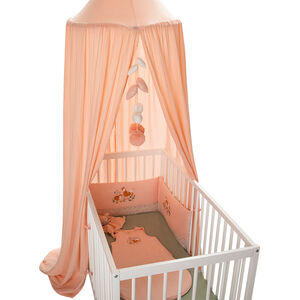 Dosel de gasa de algodón - Rosa 