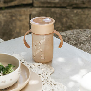 Vaso de aprendizaje 360º 340ml Wonderland Rosa +12M 