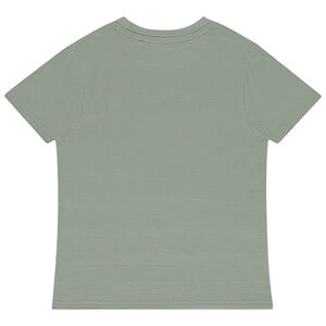 Camiseta de manga corta lisa con bolsillo para niño 