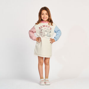 Vestido con capucha de felpa Stitch Disney para niña  Main Vestido con capucha de felpa Stitch Disney para niña