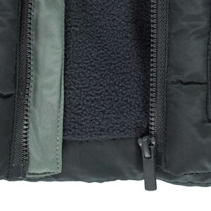 Plumífero efecto colorblock con forro micropolar niño 