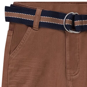 Pantalón de sarga con cinturilla ajustable para niño 