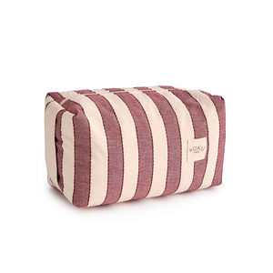 Neceser Stripe - Granate 