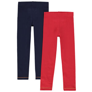 Juego de 2 leggings de punto con dibujo de fantasía estampado Main Juego de 2 leggings de punto con dibujo de fantasía estampado