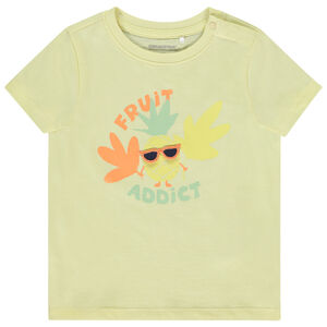 Camiseta de manga corta con solapa 3D divertida para bebé niño 