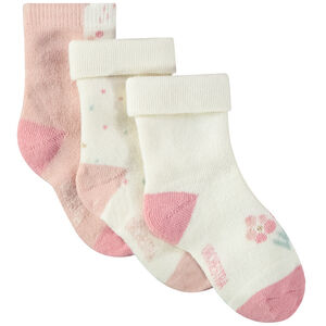 Lote de 3 pares de calcetines con estampado fantasía para niña 