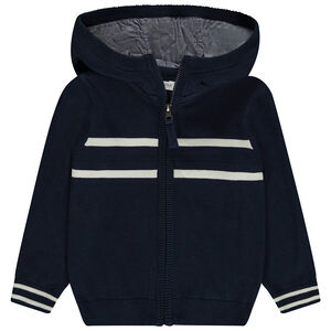 Chaleco de punto con capucha para niño 