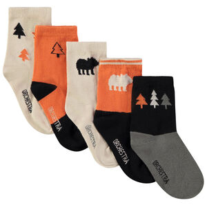 Pack de 5 pares de calcetines de bosque para bebé niño 