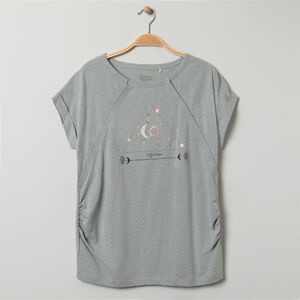 T-shirt homewear de grossesse pressionné à imprimé esprit astro 