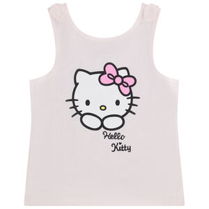 Camiseta sin mangas de jersey estampada Hello Kitty niña 