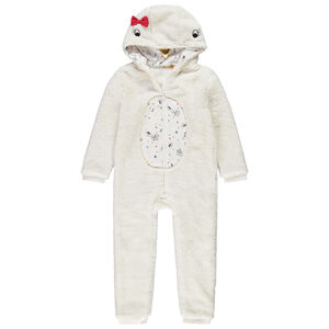 Sobrepijama de Navidad en sherpa con capucha para niña Main Sobrepijama de Navidad en sherpa con capucha para niña