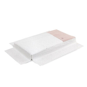 Colcha y protector juego para cuna 60 Plumeti Rosa 
