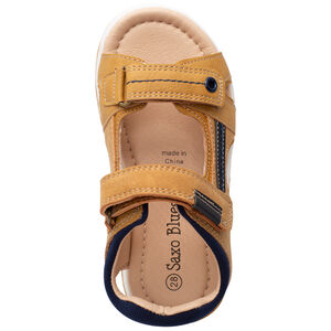 Sandalias de velcro efecto cuero para niño 