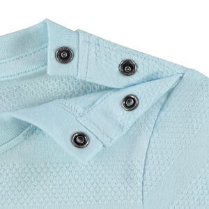 Camiseta manga corta lisa efecto texturizado para bebé niño 