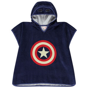 Poncho de baño divertido Capitán América Marvel para niño 