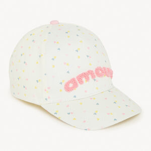 Gorra con parche de rizo para niña bebé 
