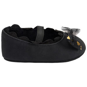 Pelele con lazo de fantasía en tul impreso de corazones para bebé niña 