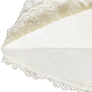 Falda corta de tul con flores bordadas para niña bebé 