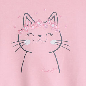 Sudadera oversized estampada para bebé niña 
